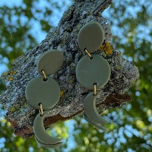 Polymer clay earrings.